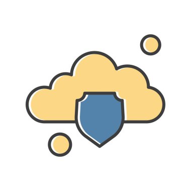 Vektör kalkanı ağ simgesi