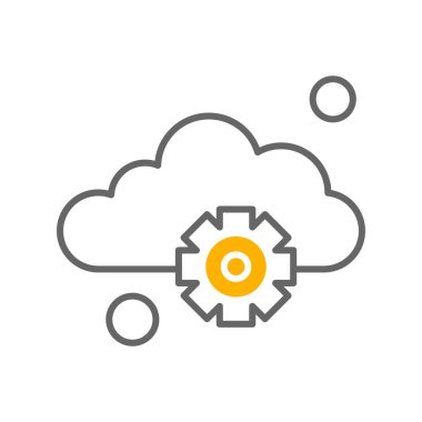 Basit ayar Simgesi, vektör illüstrasyonu