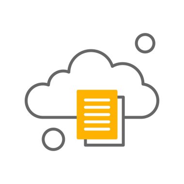 Belgenin vektör illüstrasyonu, basit simge tasarımı