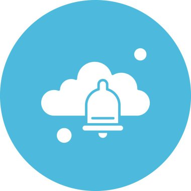 Dijital bulut vektör illüstrasyonu