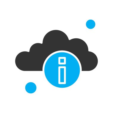 Vektör bilgi simgesi, basit web illüstrasyonu