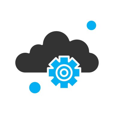 Basit ayar Simgesi, vektör illüstrasyonu