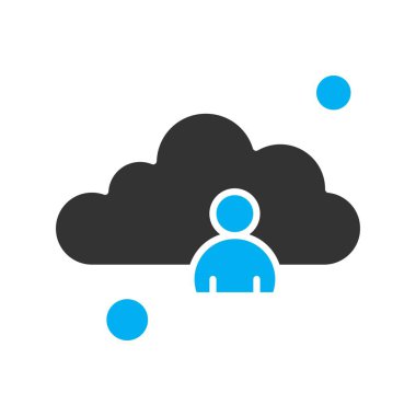 Vektör Adam Simgesi, basit web illüstrasyonu 