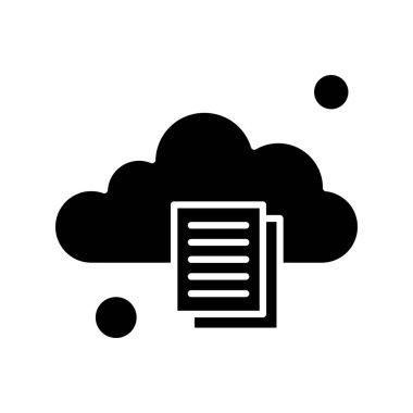 Dijital bulut vektör illüstrasyonu