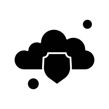 Dijital bulut vektör illüstrasyonu