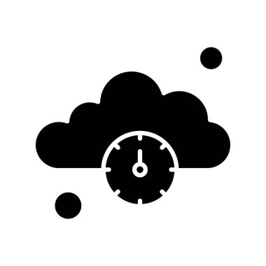 Dijital bulut vektör illüstrasyonu