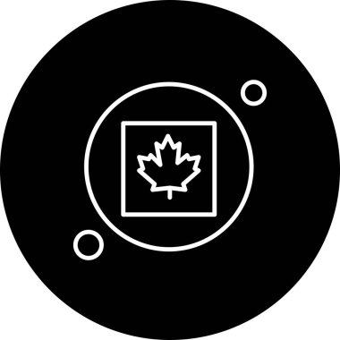 Modern ikon vektör illüstrasyonu, Kanada günü konsepti 