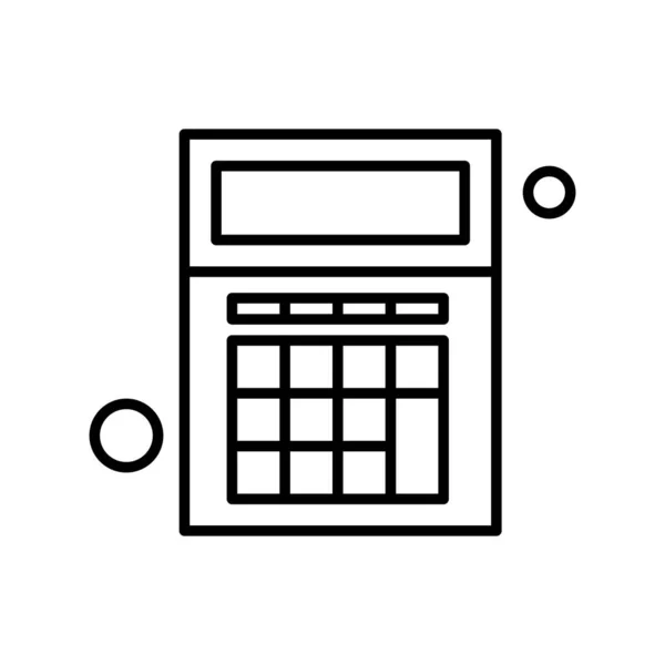 Taschenrechner Icon Vektorillustration — Stockvektor
