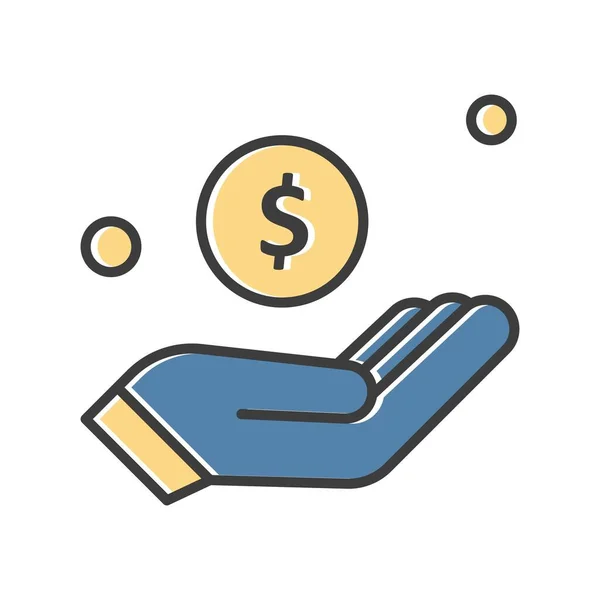 Dollar Symbol Vektor Illustration — Stockvektor