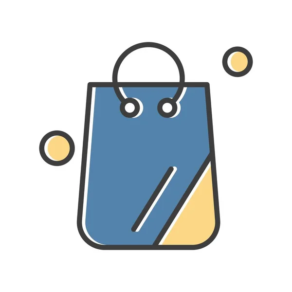 Vector Bag Icon Einfache Web Illustration — Stockvektor