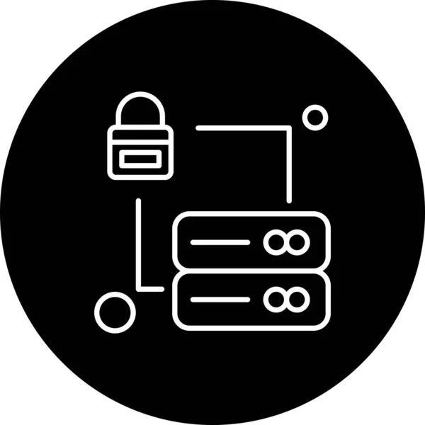 Ikona Ilustracji Wektorowej Web Koncepcja Bezpieczeństwa — Wektor stockowy