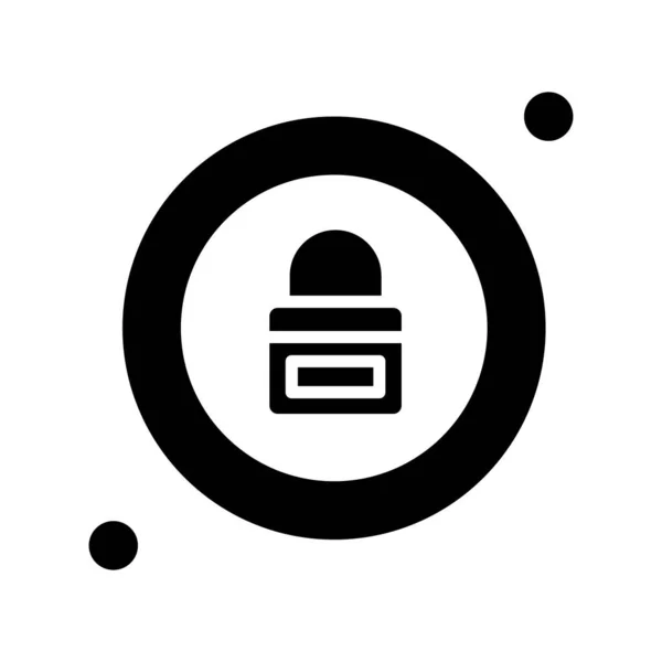 Vector Lock Icon Beveiligingsconcept — Stockvector