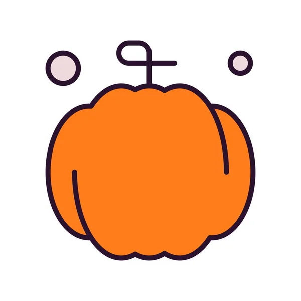 Icono Calabaza Vectorial Ilustración Web Simple — Vector de stock