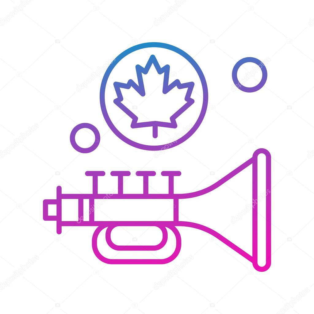 Modern icon vector illustration, Canada day concept 