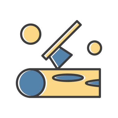 Ofis simgesi vektör illüstrasyonu