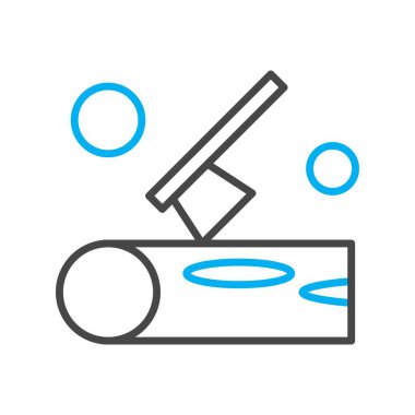 Ofis simgesi vektör illüstrasyonu