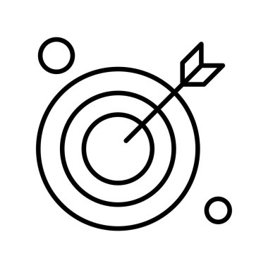  hedef simge, vektör illüstrasyonu