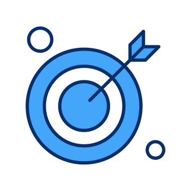  hedef simge, vektör illüstrasyonu