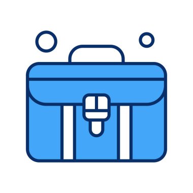  evrak çantası simgesi, vektör illüstrasyonu 