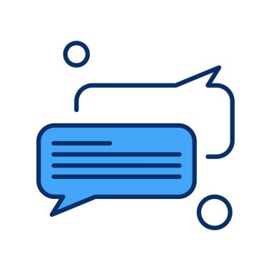 Konuşma balonu vektör çizimi 