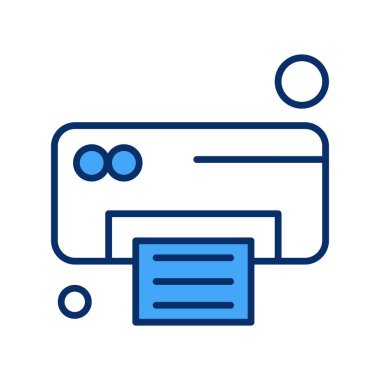 Ofis simgesi vektör illüstrasyonu