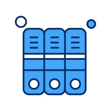 Ofis simgesi vektör illüstrasyonu