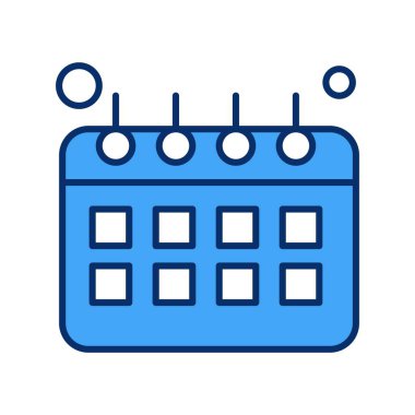 Vektör Takvim Simgesi, illüstrasyon   