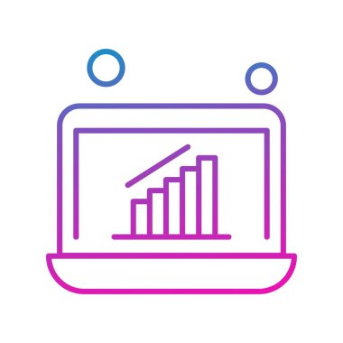 dizüstü bilgisayar simgesi, vektör illüstrasyonu