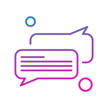 Konuşma balonu vektör çizimi 