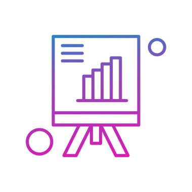 Ofis simgesi vektör illüstrasyonu