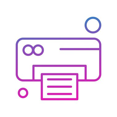 Ofis simgesi vektör illüstrasyonu