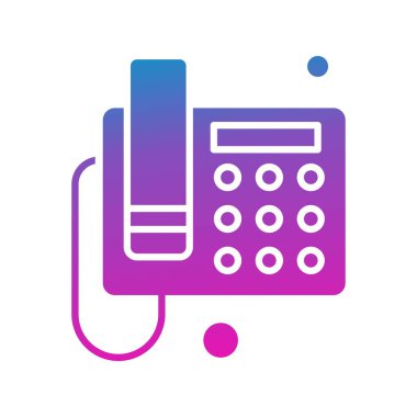 Ofis simgesi vektör illüstrasyonu