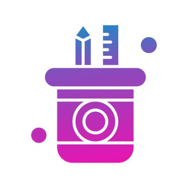 Ofis simgesi vektör illüstrasyonu