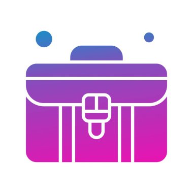  evrak çantası simgesi, vektör illüstrasyonu 