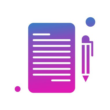 Belgenin vektör illüstrasyonu, basit simge tasarımı