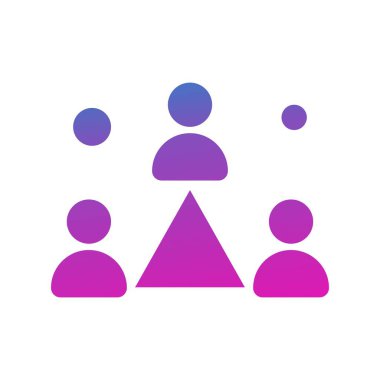 Ofis simgesi vektör illüstrasyonu