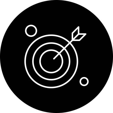  hedef simge, vektör illüstrasyonu