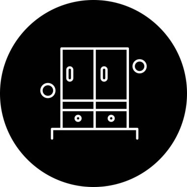 Ofis simgesi vektör illüstrasyonu