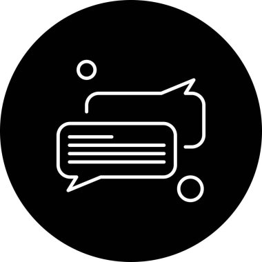 Konuşma balonu vektör çizimi 