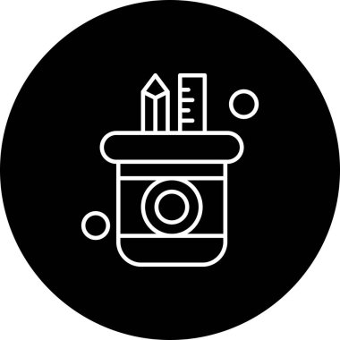 Ofis simgesi vektör illüstrasyonu