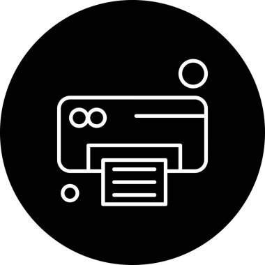 Ofis simgesi vektör illüstrasyonu