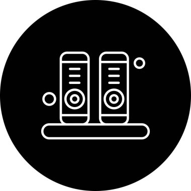 Ofis simgesi vektör illüstrasyonu