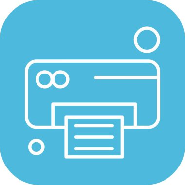 Ofis simgesi vektör illüstrasyonu