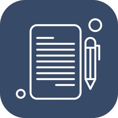 Belgenin vektör illüstrasyonu, basit simge tasarımı