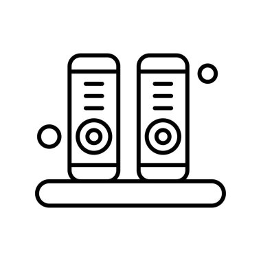 Ofis simgesi vektör illüstrasyonu