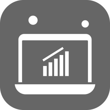 dizüstü bilgisayar simgesi, vektör illüstrasyonu