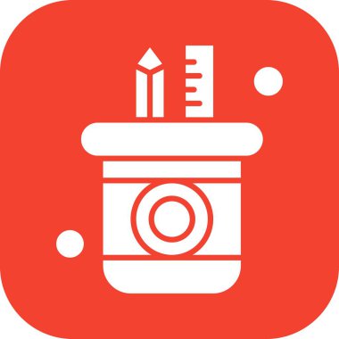 Ofis simgesi vektör illüstrasyonu