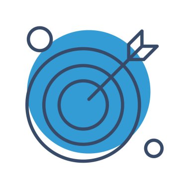  hedef simge, vektör illüstrasyonu