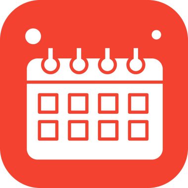 Vektör Takvim Simgesi, illüstrasyon  