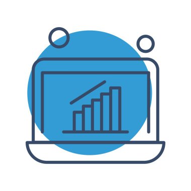 dizüstü bilgisayar simgesi, vektör illüstrasyonu